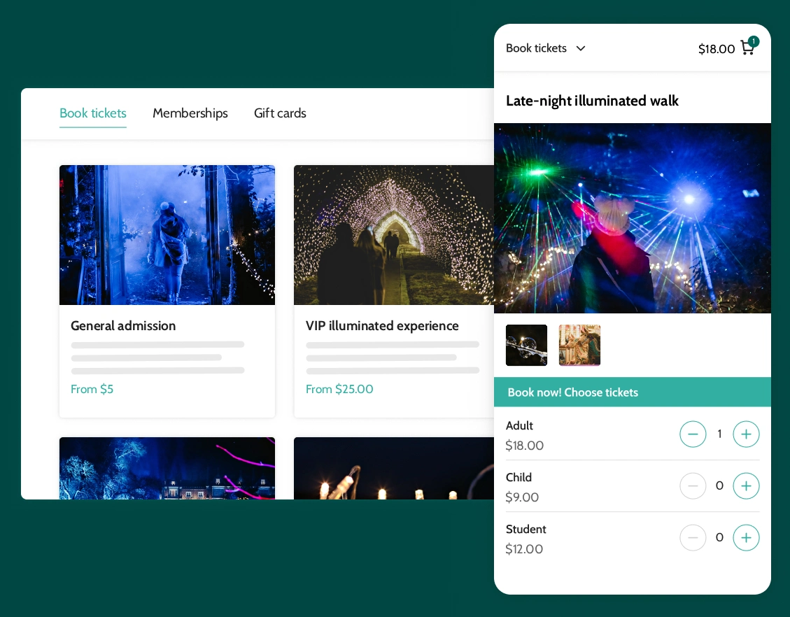light show ticketing software hero