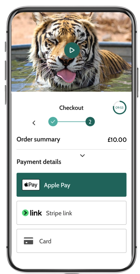 zoo booking system checkout