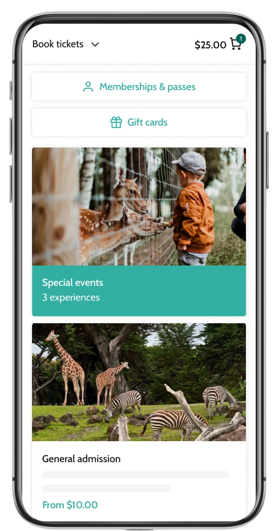 zoo memberships and gift cards